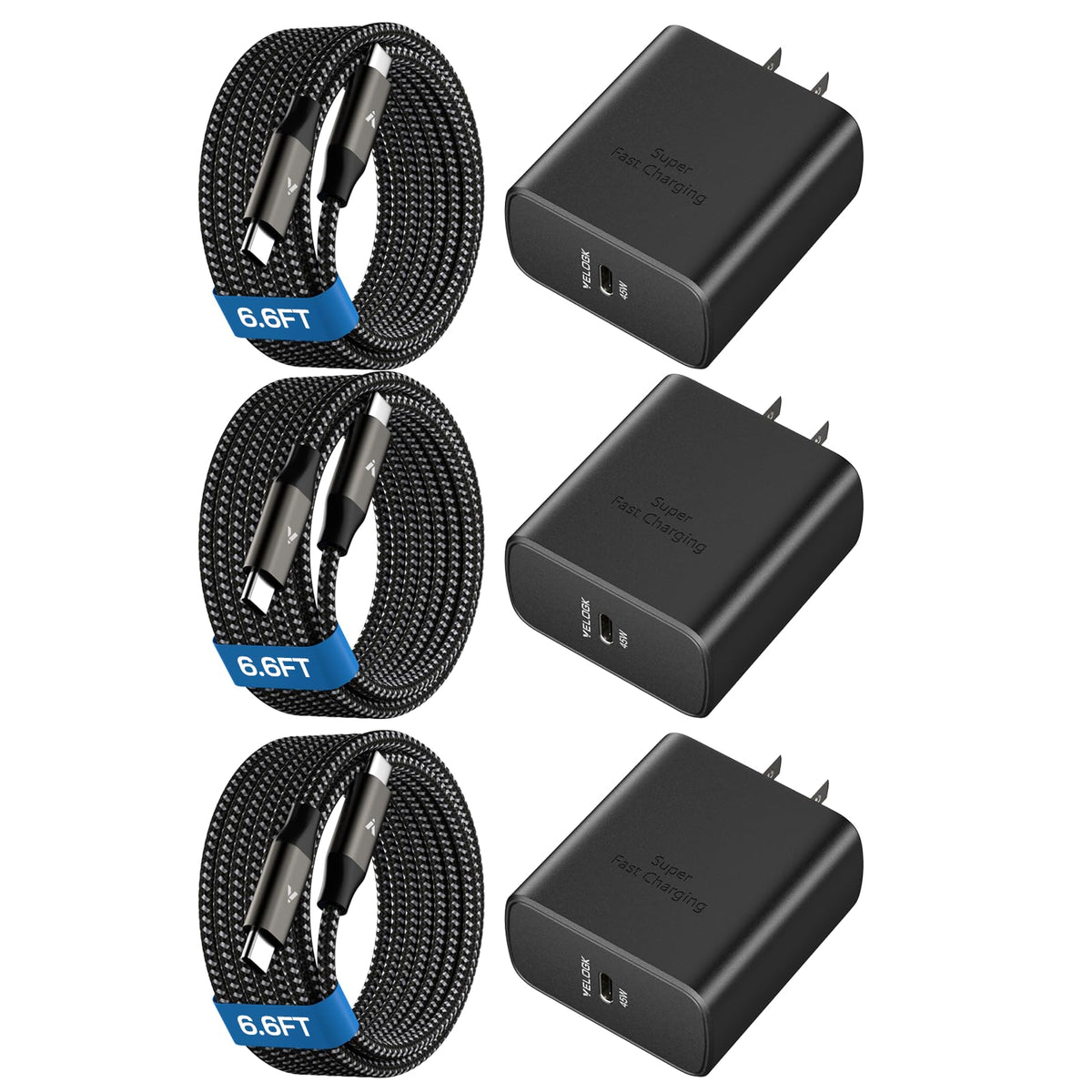 45W Super Fast Charger USB C, Type-C Android Phone Charger Fast Charging