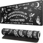 Mysterious Spirit Goth Gaming Mouse Pad 31.5x11.8 Inch Large Desk Mat Black Extended Pads Big Mousepad Non-Slip Rubber Base Keyboard Mat with Stitched Edges for Gaming Laptop Computer PC Desktop