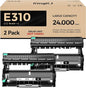 E310 E310dw Drum Unit(Not Toner)Black 2-Pack High-Yield Replacement for Dell P7RMX PVTHG 593-BBKD Image-Drum Compatible for Dell E310dw E514dw E515dn E515dw E310 E514 E515 Laser Printer Ink All-in-One
