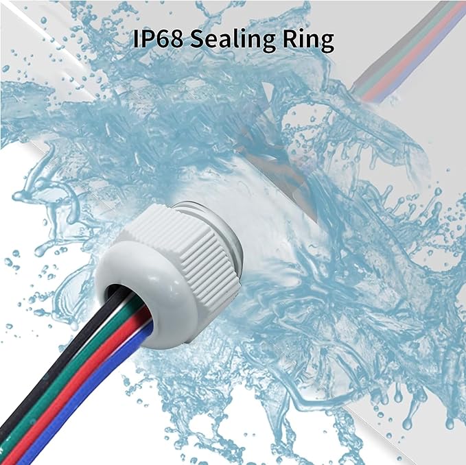20 Pcs 3/4" NPT Nylon Cable Glands, IP68 Waterproof Adjustable Cord Grip Cable Connector Strain Relief Wire Protectors for 13-18mm Cable Diameter, Grey