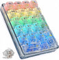 SOLAKAKA K21 RGB Backlit Tri-Mode Transparent Wireless Mechanical Number Pad Supports 3 BT/2.4GHz/Type C Wired,Hot Swappable 21 Keys Mechanical Numpad with Transparent Keycaps White