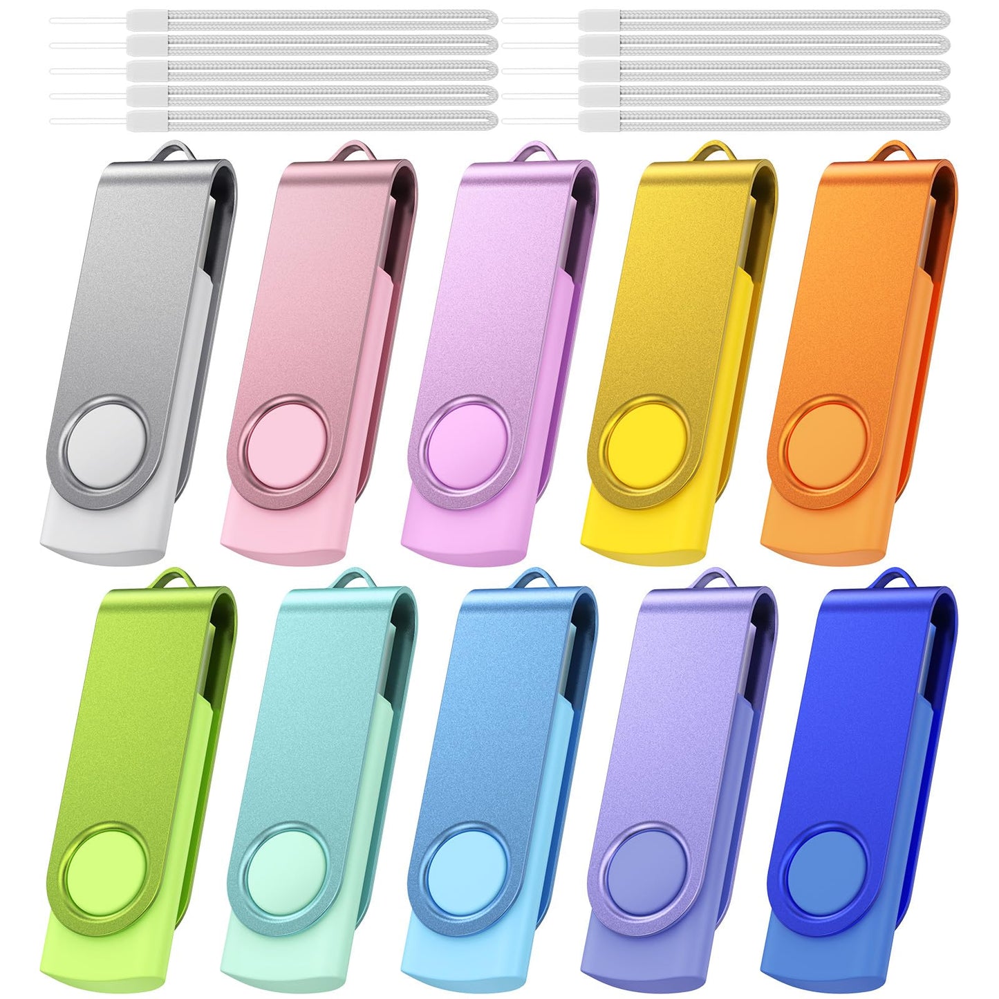 Kepmem 32GB USB Flash Drives 10 Pack 32 GB Thumb Drives Portable