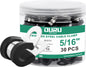 OURU 5/16 Inch Cable Clamps, Rubber Coated Insulated Clamps, 30pcs, 8mm