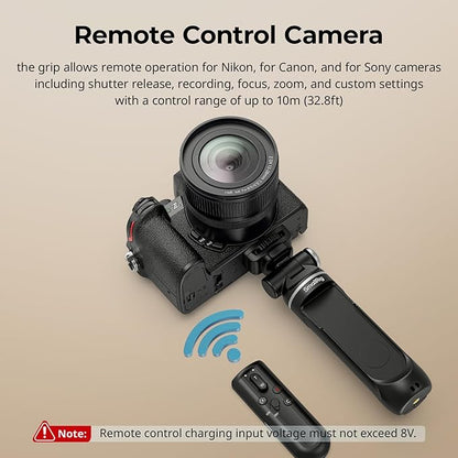 SmallRig SR-RG2 Multifunctional Wireless Shooting Grip, Adjustable Selfie Stick, Remote Control Camera, Compatible with Some Cameras for Nikon/for Canon/for Sony, for Vlogging, Live Streaming-4551