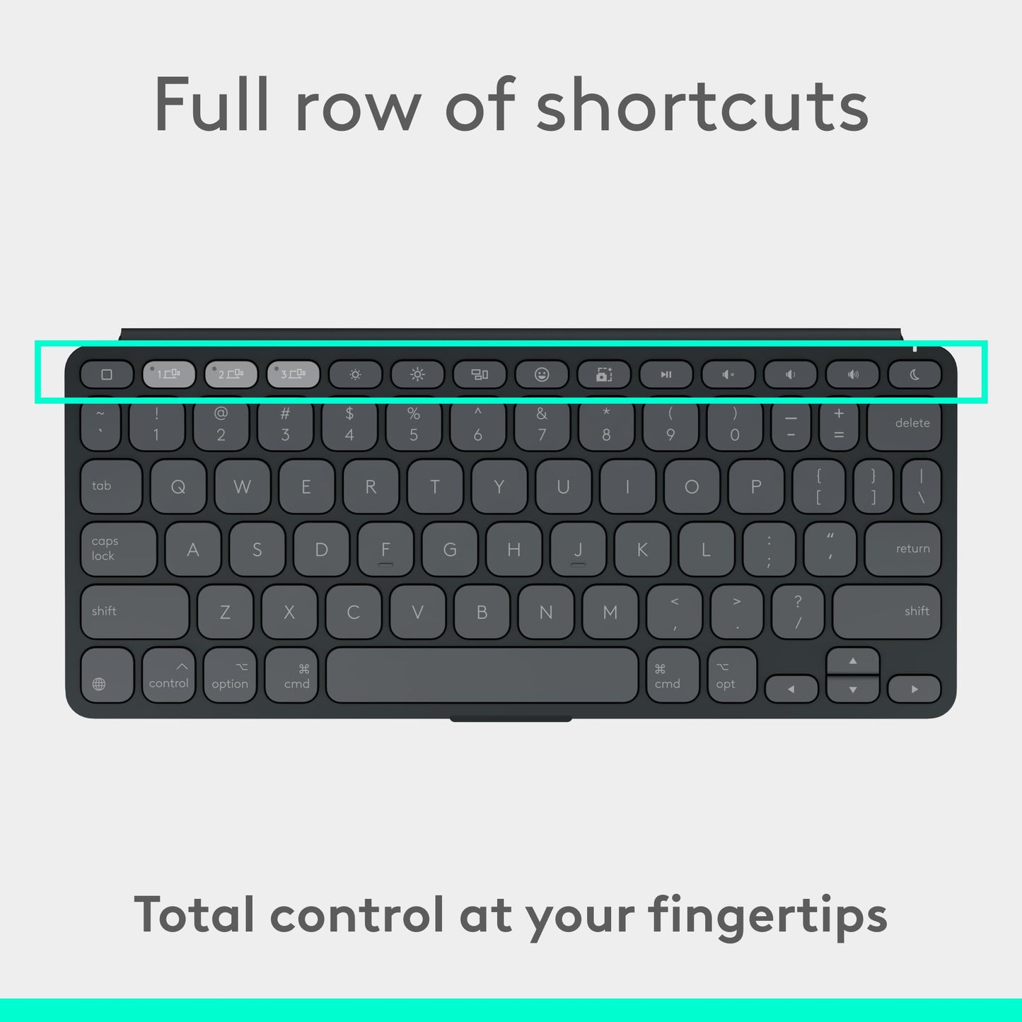 Logitech Keys-to-GO 2 Portable Wireless Keyboard - Graphite