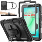 SEYMAC stock Case for Samsung Galaxy Tab A11+ Plus/A9+ Plus 11'', Full-Body Drop Protection Case with Screen Protector Pencil Holder [360° Rotating Hand Strap] &Stand, Purple+Colorful