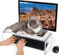 Anti-Cat keyboard cover, laptop keyboard covers cat proof, clear keyboard protector, PC Desk Stand for Keyboard Storage acrylic Monitor Stand Riser and Laptop Stand Riser (20"/7.1"/4.8")
