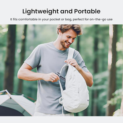 AIRMATE Portable Handheld Fan, 5 Wind Speed Adjustable, 3000mAh Battery Rechargeable, Durable Motor, 13000RPM Super Powerful Wind, Personal Turbo Hand Held Mini fan for Makeup/Travel/Outdoor (Grey)