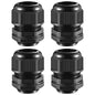 RTHIEAI 50 PCS 1/4"(4-8mm) NPT Nylon Cable Gland Joints with Gaskets, IP68 Adjustable Lock Nut Strain Relief Cord Grip Waterproof Cable Glands - UL Listed and RoHS Compliant
