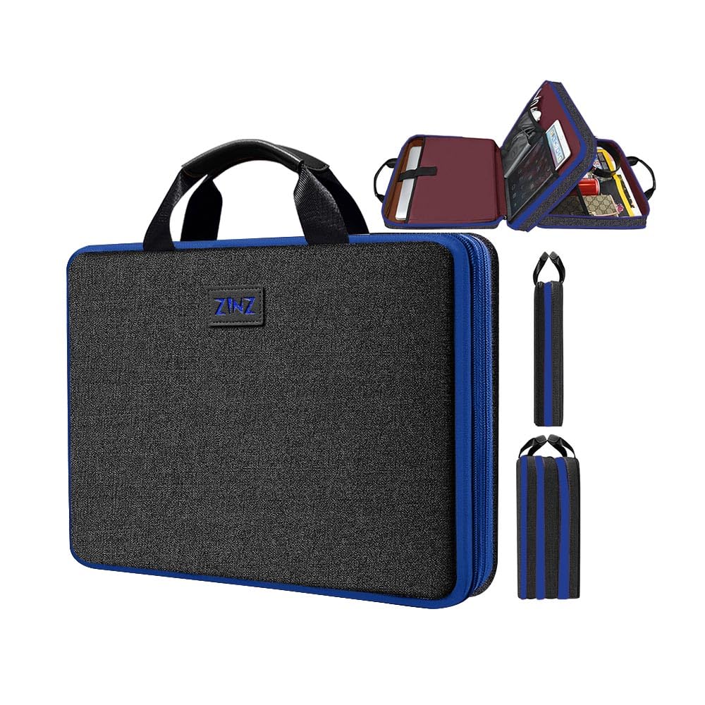 ZINZ Slim Expandable Laptop Case 15.6 Inch Sleeve Upgraded Protective Durable Recycled Carrying Case Compatible with MacBook 15" & 16" and Most 15" 15.6" 16" Notebook,B01K03