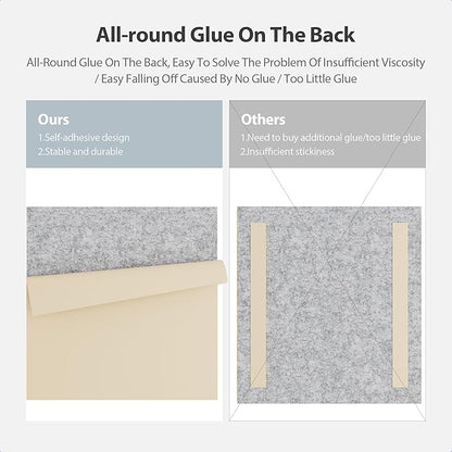12 Pack Acoustic Panels Self Adhesive Sound Proof Foam, High Density Sound Acoustic Panel, 12X12X0.4 Inch Square Panels in Home, Office, Reccording Room, Studio,and more(Silver Gray)