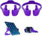 Honsky Thumbs Up 2 Pack Tablet Stands, Compatible with iPad, Samsung Galaxy, iPhone Pro Max, Universal Cute, Purple