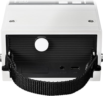 AudioTechnica AT-SB727 Sound Burger Portable Turntable with Bluetooth (White)