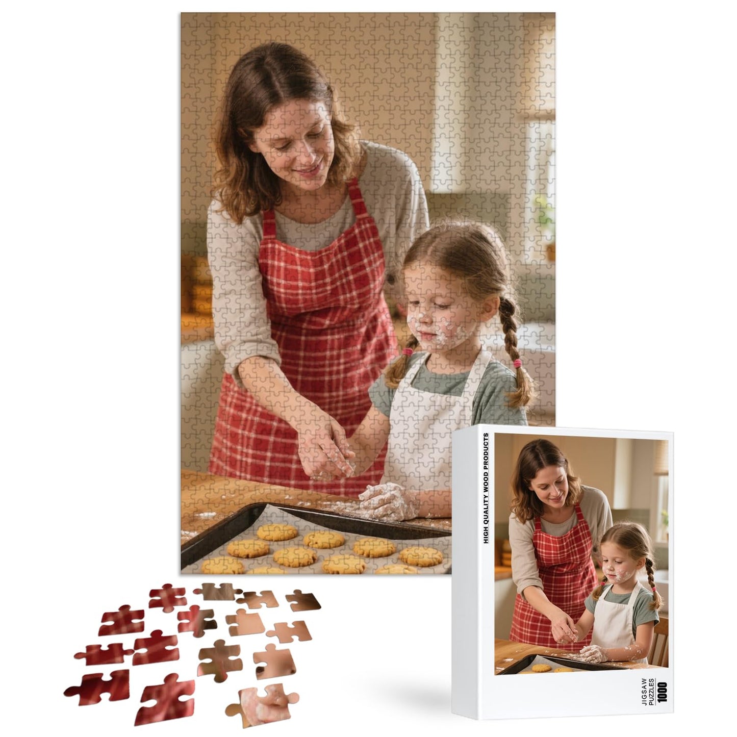 EGUEGU Custom Puzzle, Personalized Jigsaw Wood Puzzle with Photo for Adult