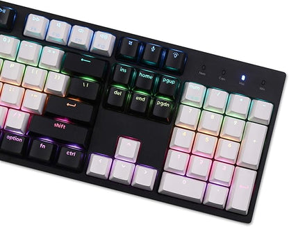 Keychron C2 Full Size 104 Keys USB Type-C Wired Mechanical Gaming Keyboard for Mac Layout, Gateron G Pro Red Switch/RGB Backlight/Double-Shot ABS keycaps Computer Keyboard for Windows Laptop PC