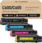 C600 C605 Toner Cartridges 4-Pack Compatible Replacement for VersaLink C600 C605 Color Multifunction Printer Copier Scanner 106R03919 106R03916 106R03917 106R03918 High-Yield Black Cyan Yellow Magenta