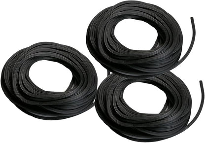 Window Screen Spline, (.125" x 40ft +.14" x 40ft +.16" x 40ft) 3 Sizes in 1 Kit - Screen Retainer Spline for Window Screen Replacement, Black, Tooltriz