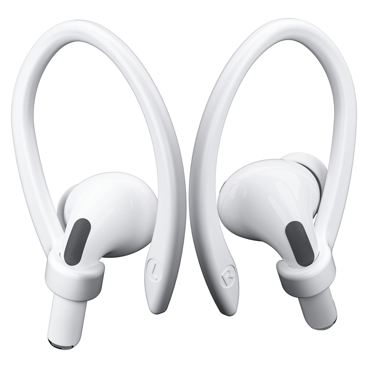 ICARERSPACE 2 Pairs Ear Hooks for AirPods 5 Pro 2 1 AirPod 4-1, Transparent