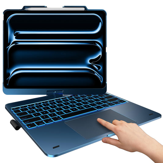 typecase Keyboard Case for iPad 13" & 12.9", Trackpad, 360° Rotating