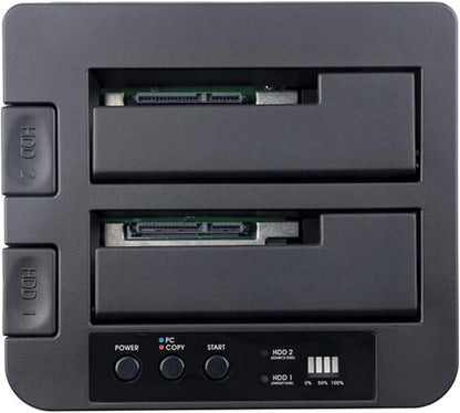 StarTech.com Dual-Bay USB 3.0 to SATA and IDE Hard Drive Docking Station, USB Hard Drive Dock, External 2.5/3.5" SATA III/IDE, SSD/HDD Docking Station, Hot-Swap Drive Bays, Top-Loading (UNIDOCKU33)