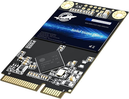 Dogfish mSATA SSD 256GB 3D NAND TLC SATA III 6 Gb/s, mSATA (30x50.9mm) Internal Solid State Drive - Compatible with Desktop PC Laptop - (MSATA 256GB)