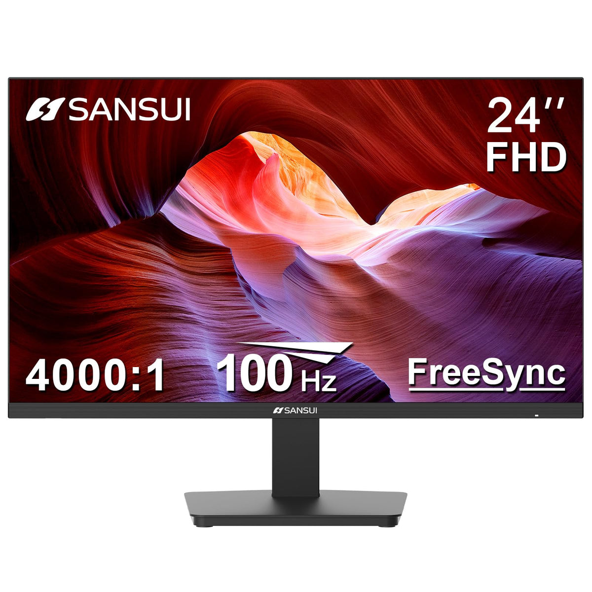 SANSUI 24 Inch Gaming Monitor 200Hz 1Ms FreeSync HDR 110% sRGB FHD 1080P