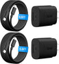 30W USB C i Phone 16 15 Charger Fast Charging, 2PACK Wall Charger for iPhone 16 15 Pro Max Charger Cord 6.6FT Fast Type C Charger Block for iPhone 16/16 Pro/15 Plus/15 Pro/15 Pro Max, iPad Pro, Black