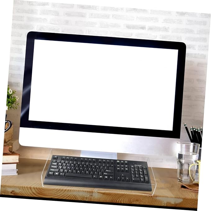 Cabilock Clear Desktop Computer Keyboard Cover Skin, Keyboard Cover, Acrylic Computer Mechanical Protector Skin Waterproof