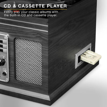 Victrola Quincy - 6-in-1 Bluetooth Record Player - Grey
