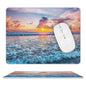 Beach Sunset Mouse Pad,Cute Mouse pad,Custom Small Mouse Pads with Designs,Portable Office Non-Slip Rubber Base Wireless Mouse Pad for Laptop