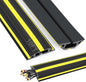 10 ft Floor Cable Cover Protector, Heavy Duty PVC Duct Easy to Unroll, Prevent Trip Hazard for Home Office or Outdoor Settings