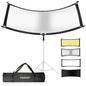 FUDESY 67"x24" Curved Reflector, 4-in-1, U-Shape Clamshell Reflector
