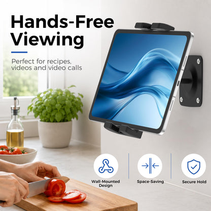 Keuvirya iPad Wall Mount, Universal 360° Rotating Tablet Wall Mount Holder