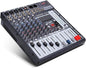 Boytone BT-60MX, 6 Channel Bluetooth Audio Mixer - DJ Sound Controller, USB MP3 Player, 4 XLR Microphone Jack, 7 Band EQ, 16 DSP Digital Multi Effects Processor, RCA IN-OUT Jack, 48V Phantom Power