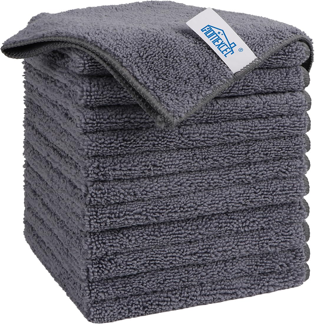 HOMEXCEL 100PK Microfiber Cleaning Cloth, Cleaning Rag for Home, 11.5x11.5