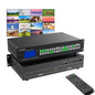 MT-VIKI 4K HDMI Matrix Switch 4x4 with Audio Extraction +Web GUI+ Remote, Rack Mount Switcher & Splitter, 4K@30Hz, EDID, RS232, LAN Port, APP for Conference Room, Church (4 in 4 Out)