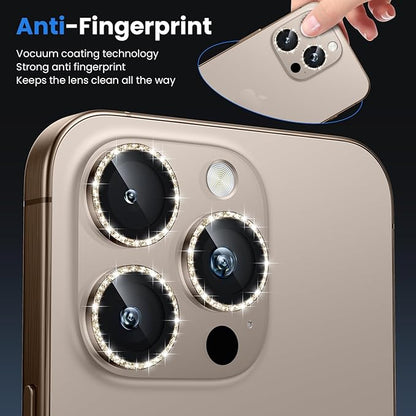 WSKEN for iPhone 16 Pro/iPhone 16 Pro Max Camera Lens Protector - [Original Shooting Model] Shatterproof Ultra HD Tempered Metal Glass Camera Screen Protector Cover Film Accessories