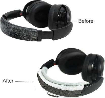 Adhiper Universal Headphone Headband Cover for Sony Beats Bose Soundcore HyperX ATH Skullcandy JBL Jabra, Headband Cover Protector for Sony XM6, XM5, XM4 & Beats Studio Pro/Solo4 Headphones - Gray