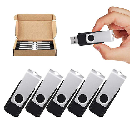 Aiibe 16 GB Flash Drive 10 Pack Bulk 16GB USB Flash Drives 2.0 USB Stick Thumb Drive USB Drive Pack, Black