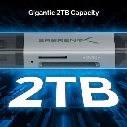 SABRENT USB-C & USB-A SD/Micro SD Card Reader, USB 3.0 (CR-BCA2)