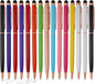 15 Pack Stylus Pens for Touch Screens Stylus Pen Compatible with Phone Tablets Kindle and Black Ink Ballpoint Pens-2 in 1 Stylists Pens (8005 Rose Gold B)