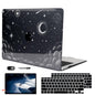 LCMOCICO for MacBook Air 13 inch Case 2020 2019 2018 Release M1 A2337 A2179 A1932, Glitter Crystal Pritned Pattern Hard Case Cover for Mac Air 13.3" Retina Display Touch ID, Astronauts & Spacecraft