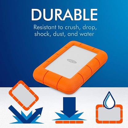 LaCie USB 3.0 1TB Rugged Mini Hard Drive