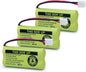 BT18433 BT28433 Cordless Phone Battery Compatible with AT&T/Lucent BT-18433 BT-184342 BT-28433 BT-284342 BT-6010 BT-8000 BT-8001 BT-8300 Empire CPH-515D CPH515D 2.4V 550mAh Ni-MH(Pack of 3)