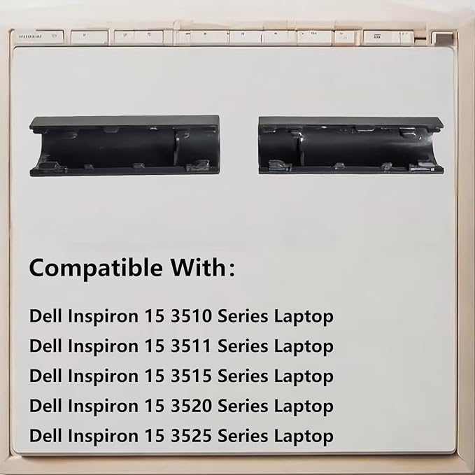 WWGTMC Replacement Left & Right Hinges Cap for Dell Inspiron 15 3510 3511 3515 3520 3525 3530,New Inspiron 15 3511 3520 3530 Series Laptop Shaft Cover 4VWKD 04VWKD 76CF6 076CF6