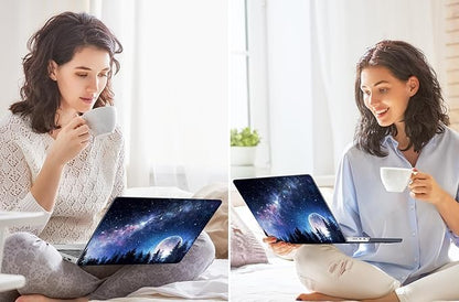 Tuiklol for M4 MacBook Pro 14 Inch Case 2024-2021 Release A3112 A3401 A3185/M3 A2918 A2992/M2 A2779/M1 A2442 Pro/Max Chip,Hard Shell Case with Screen Protector for Touch ID, Moonlight