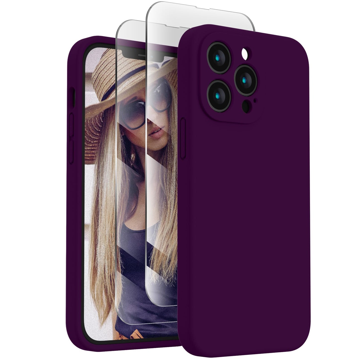 FireNova Designed for iPhone 13 Pro Max Case, 6.7", Wine Red