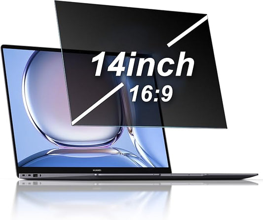 JEAPKA Laptop Privacy Screen 14 Inch Privacy Filter Screen Protector for 14Inch Laptop Anti Blue Light Glare Removable Filter