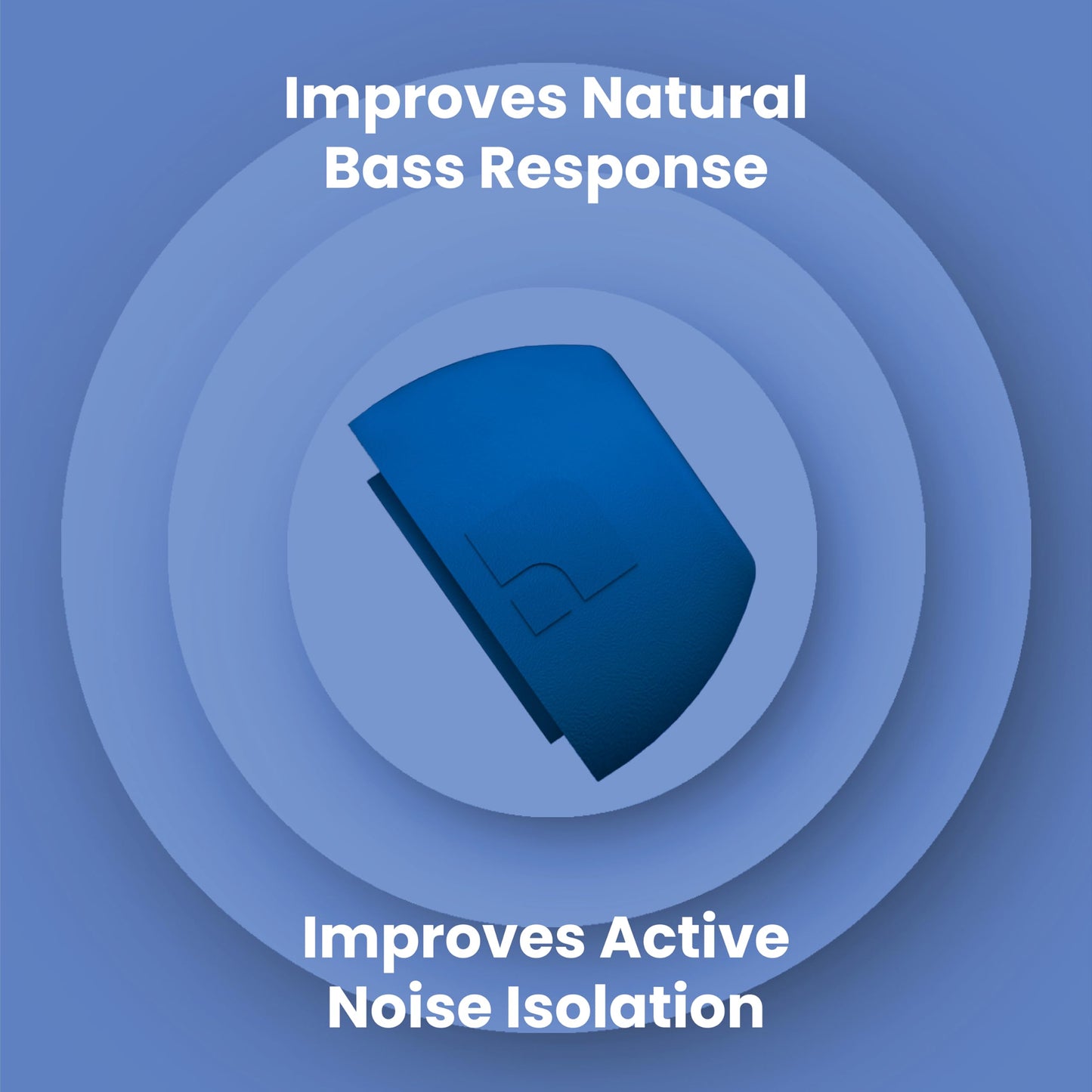 Foam Masters Ultra-Premium Memory Foam Ear Tips for AirPods Pro 1st & 2nd Gen | 3 Pairs | New Ver. | Secure Fit | Super Comfort | Better Noise Cancel | Replacement Buds (Small, Blue)