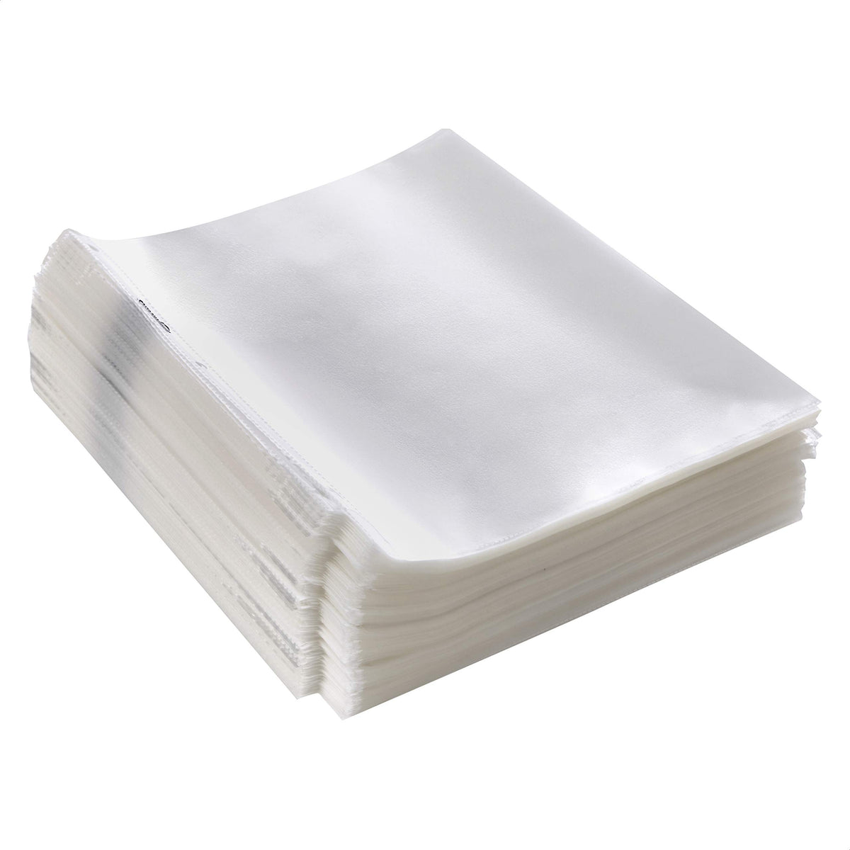 Amazon Basics Sheet Protectors for 3 Ring Binder, Non-Glare, Top Loading, Letter Size 8.5 x 11 in, Document Organizer, Pre-Punched Holes, Clear, 500-Pack
